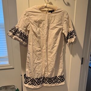 Banana Republic White Mini Linen Dress